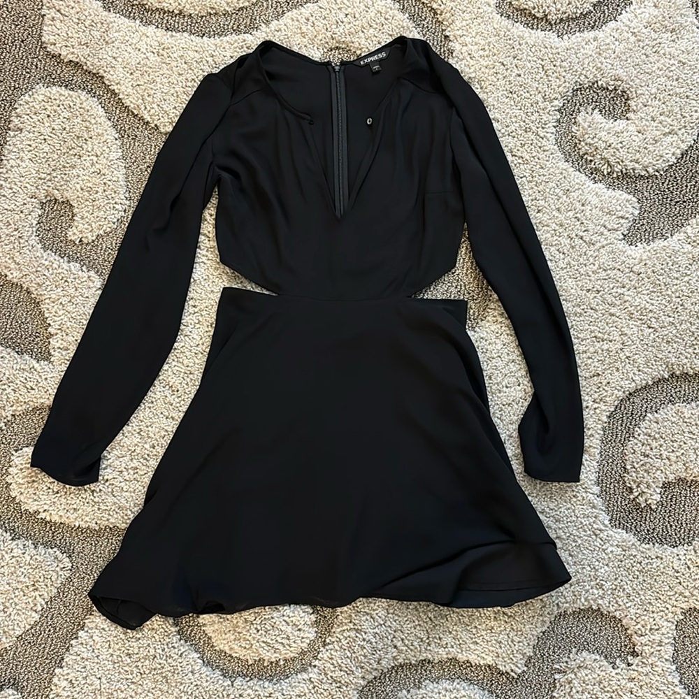 Beautiful Black Cocktail Dress with Cut-Outs